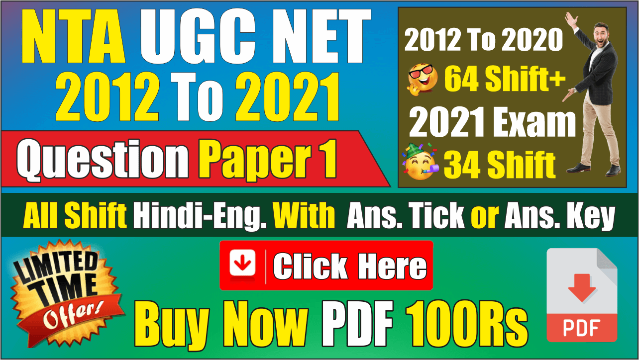 Nta Ugc Net Questions Paper 1